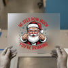 Funny Santa Drinking | DTF Transfer Ready to Press | Christmas Heat Transfer