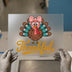 "Thankful" Turkey with Bow | DTF Transfer Ready to Press | Thanksgiving Heat Transfer