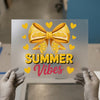 Summer Vibes Lemon Bow | DTF Transfer Ready to Press | Citrus Heat Transfer