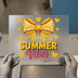 Summer Vibes Lemon Bow | DTF Transfer Ready to Press | Citrus Heat Transfer