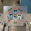 Retro Floral Ghosts & Bats | DTF Transfer Ready to Press | Spooky Cute Heat Transfer