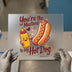 Mustard & Hot Dog Love | DTF Transfer Ready to Press | Cute Foodie Heat Transfer