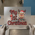 My 1st Christmas Buffalo Plaid Reindeer | DTF Transfer Ready to Press | Holiday Heat Transfer