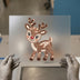 Christmas Reindeer Sequin Design | DTF Transfer Ready to Press | Festive Heat Transfer