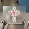 Pastel Braided Cross Tie Bow | DTF Transfer Ready to Press | Easter Heat Transfer
