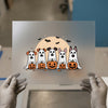 Halloween Ghost Dogs with Pumpkins | DTF Transfer Ready to Press | Spooky Cute Heat Transfer