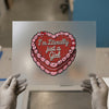 I'm Literally Just a Girl Heart Cake | DTF Transfer Ready to Press | Retro Bakery Heat Transfer