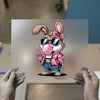 Cool Bunny Blowing Bubble Gum | DTF Transfer Ready to Press | Retro Cartoon Heat Transfer