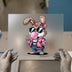 Cool Bunny Blowing Bubble Gum | DTF Transfer Ready to Press | Retro Cartoon Heat Transfer