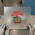 Skater Gingerbread Man 'Can't Catch Me' | DTF Transfer Ready to Press | Retro Christmas Heat Transfer