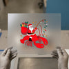 Santa Lobster Christmas | DTF Transfer Ready to Press | Quirky Holiday Heat Transfer