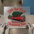 Little Red Truck Hauling Christmas Tree | DTF Transfer Ready to Press | Holiday Heat Transfer