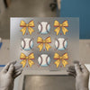 Baseball & Bows | DTF Transfer Ready to Press | Retro Sporty Heat Transfer