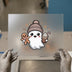 Winter Ghost & Gingerbread DTF Transfer | Ready to Press | Cute Heat Transfer