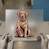 Football Golden Retriever | DTF Transfer Ready to Press | Cartoon Heat Transfer