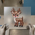 Cute Sequin Reindeer | DTF Transfer Ready to Press | Holiday Heat Transfer