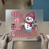 My 1st Christmas Snowman | DTF Transfer Ready to Press | Festive Heat Transfer