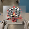 Anti-Valentines Club Skeletons DTF Transfer Ready to Press | Humorous Heat Transfer