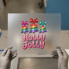 Holly Jolly Christmas Trees DTF Transfer Ready to Press | Holiday Heat Transfer