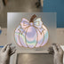 Chic Pastel Pumpkin with Bow | DTF Transfer Ready to Press | Fall Heat Transfer