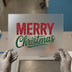 Merry Christmas Glitter Script | DTF Transfer Ready to Press | Holiday Heat Transfer