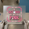 October Pink Ribbon Ghost | DTF Transfer Ready to Press | Retro Breast Cancer Awareness Heat Transfer