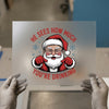 Funny Santa Drinking Reminder | DTF Transfer Ready to Press | Holiday Heat Transfer