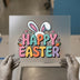 Happy Easter Bunny & Carrots Celebration | DTF Transfer Ready to Press | Cute Heat Transfer
