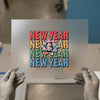 New Year Bow Celebration | DTF Transfer Ready to Press | Retro Style Heat Transfer