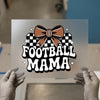 Football Mama with Bow & Checker | DTF Transfer Ready to Press | Retro Style Heat Transfer