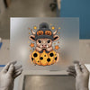 Cute Highland Cow Pumpkin | DTF Transfer Ready to Press | Halloween Heat Transfer