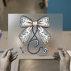 Floral Bow Stethoscope | DTF Transfer Ready to Press | Medical Heat Transfer