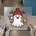 Christmas Ghost & Gingerbread | DTF Transfer Ready to Press | Cute Heat Transfer