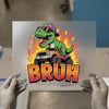Bruh Dino Monster Truck | DTF Transfer Ready to Press | Retro Heat Transfer