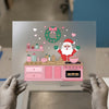 Baking Santa Christmas Scene | DTF Transfer Ready to Press | Holiday Heat Transfer