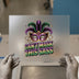 Mardi Gras Mask "Can't Mask This Sass" | DTF Transfer Ready to Press | Festive Heat Transfer