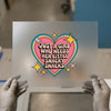 Just a Girl Snack Needs | DTF Transfer Ready to Press | Retro Heart Heat Transfer