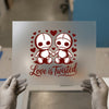 Voodoo Doll Couple 'Love is Twisted' | DTF Transfer Ready to Press | Dark Romance Heat Transfer