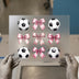 Soccer Ball & Pink Bows | DTF Transfer Ready to Press | Cute Heat Transfer