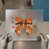 Fall Floral Stethoscope Bow | DTF Transfer Ready to Press | Retro Medical Heat Transfer