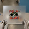 Christmas Is Calling Binoculars | DTF Transfer Ready to Press | Festive Heat Transfer