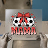 Soccer Mama Bow DTF Transfer Ready to Press | Sports Mom Heat Transfer