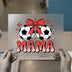 Soccer Mama Bow DTF Transfer Ready to Press | Sports Mom Heat Transfer