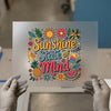Sunshine State of Mind Retro | DTF Transfer Ready to Press | Tropical Heat Transfer