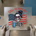Chill The Fourth Out Skeleton | DTF Transfer Ready to Press | Patriotic Heat Transfer