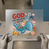 God Has Big Plans Whale | DTF Transfer Ready to Press | Embroidered Style Heat Transfer