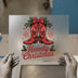 Howdy Christmas Boots | DTF Transfer Ready to Press | Southern Holiday Heat Transfer