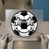 Soccer Ball Emoji with Star Glasses | DTF Transfer Ready to Press | Fun Heat Transfer