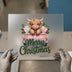 Highland Cow Christmas Truck | DTF Transfer Ready to Press | Festive Heat Transfer