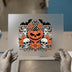 Spooky Pumpkin Skulls | DTF Transfer Ready to Press | Halloween Heat Transfer
